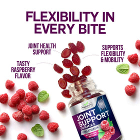 Pot des Gummies Nature's Choice sur une table en bois