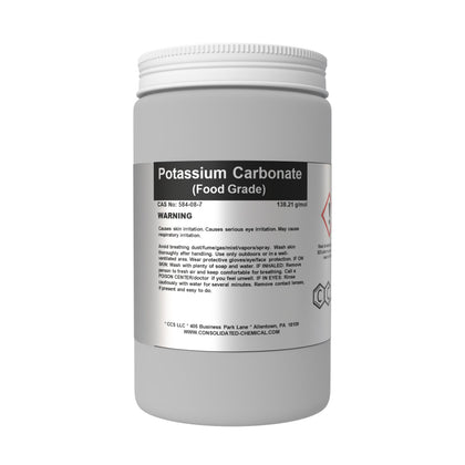 Potassium Carbonate E501 1kg packaging front view