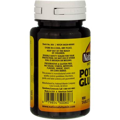 Potassium Gluconate Nature's Blend 500 mg - prise de deux tablettes
