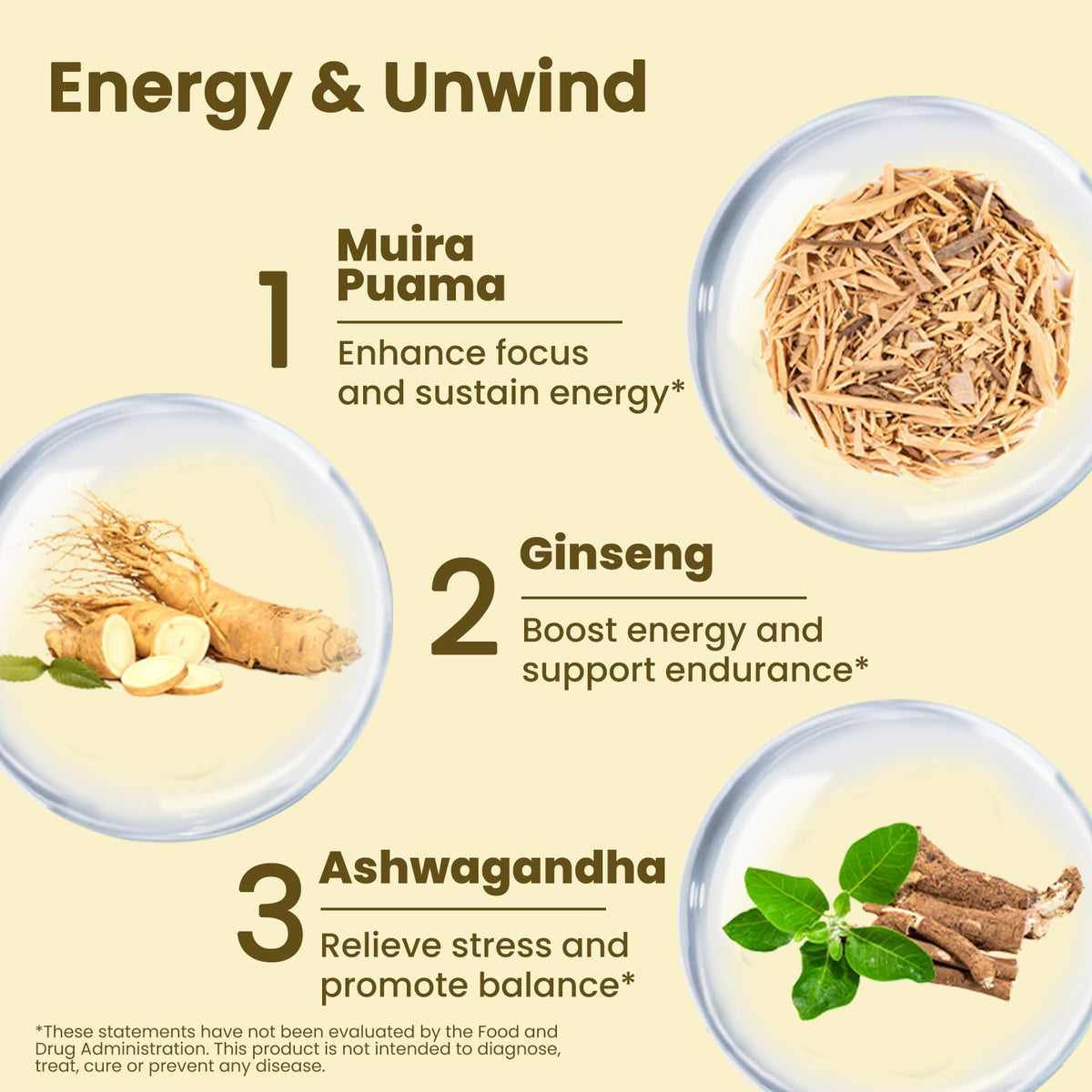 Potency Wood Ginseng 60 capsules avec étiquetage