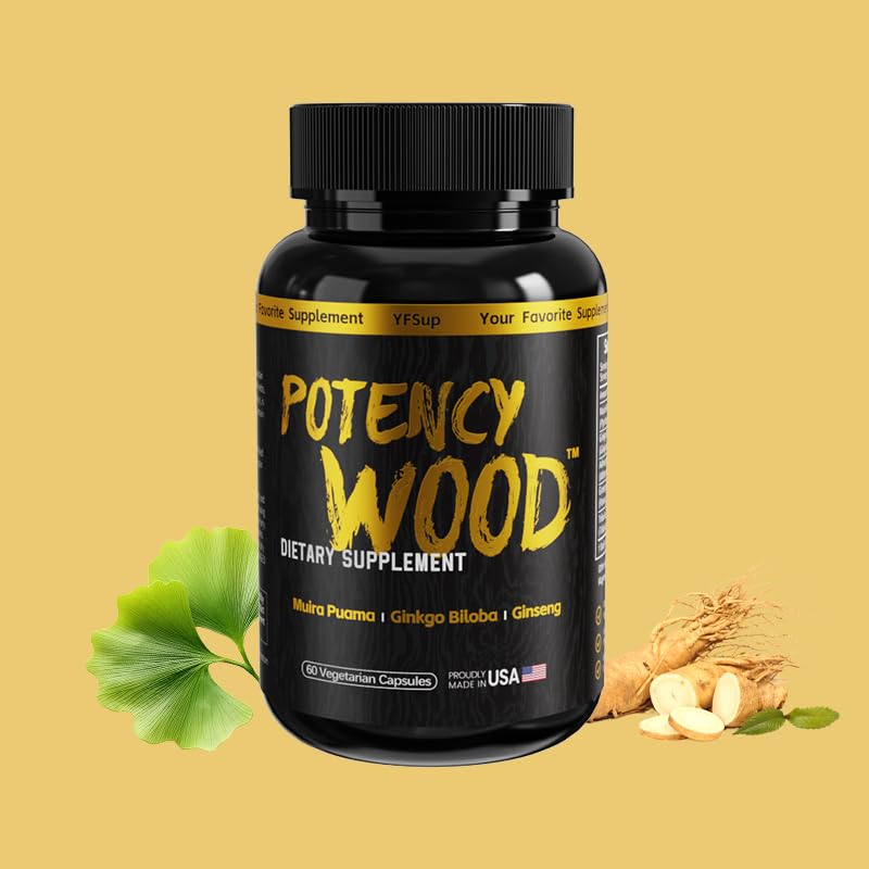 Potency Wood Ginseng 60 capsules en boîte