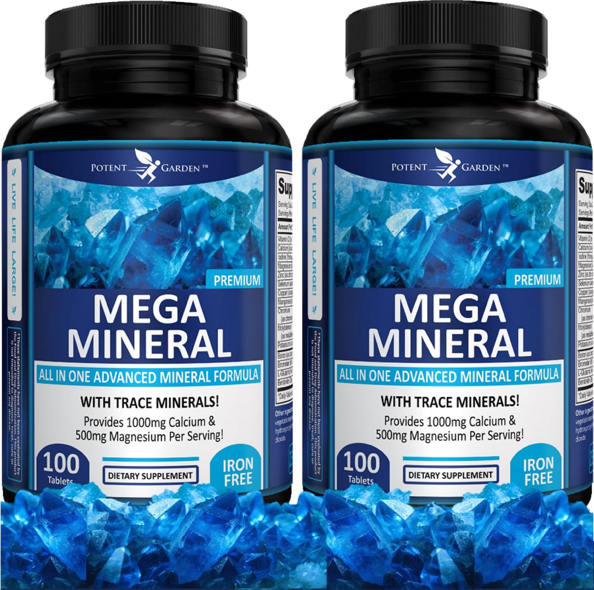 Potent Garden Complément Minéral 200 capsules vue de face