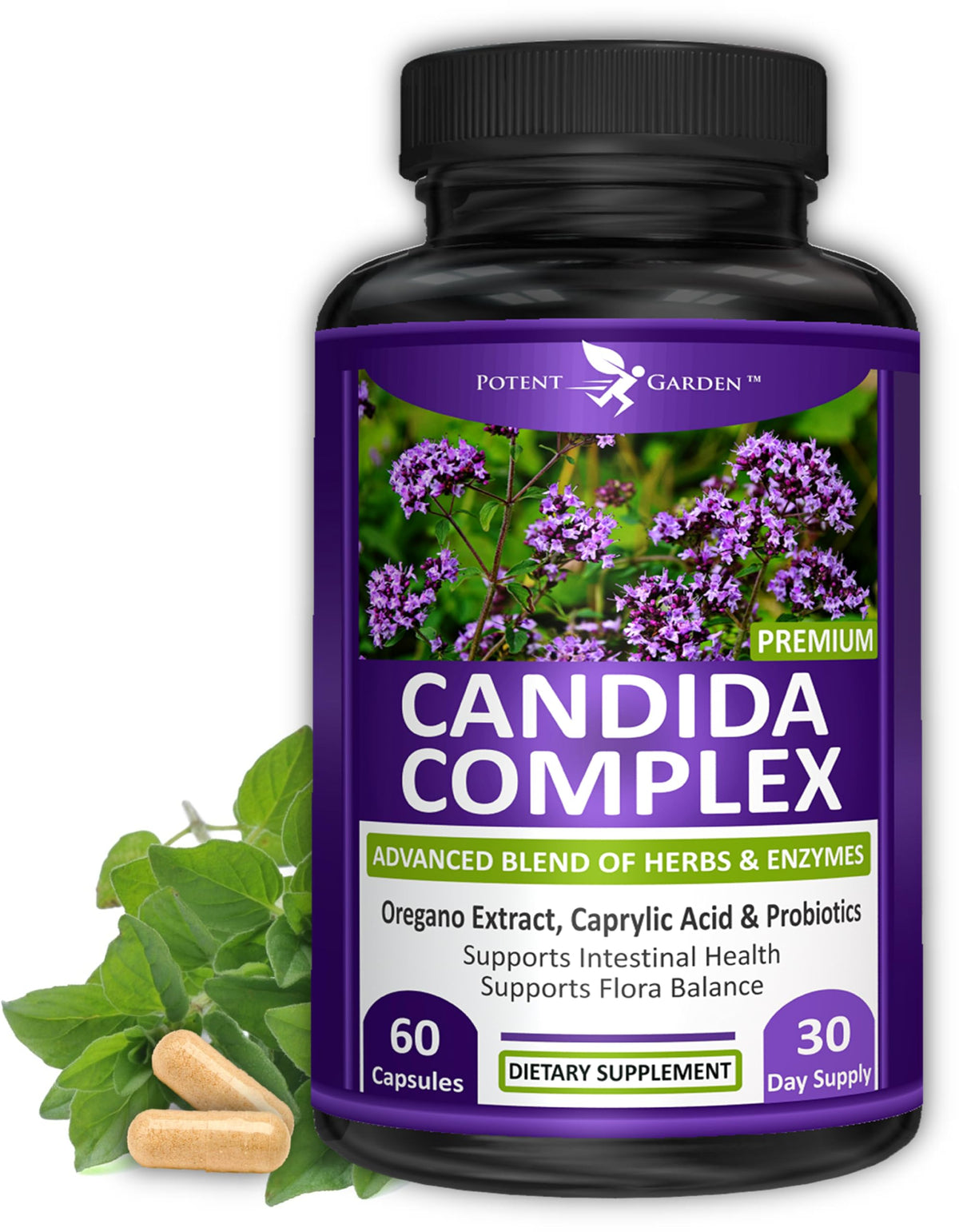 Potent Garden Complex Candida flacon de 60 gélules