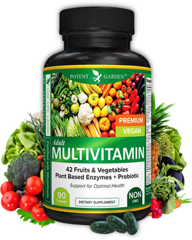 Potent Garden Multivitamines 90 comprimés avec 42 fruits et légumes