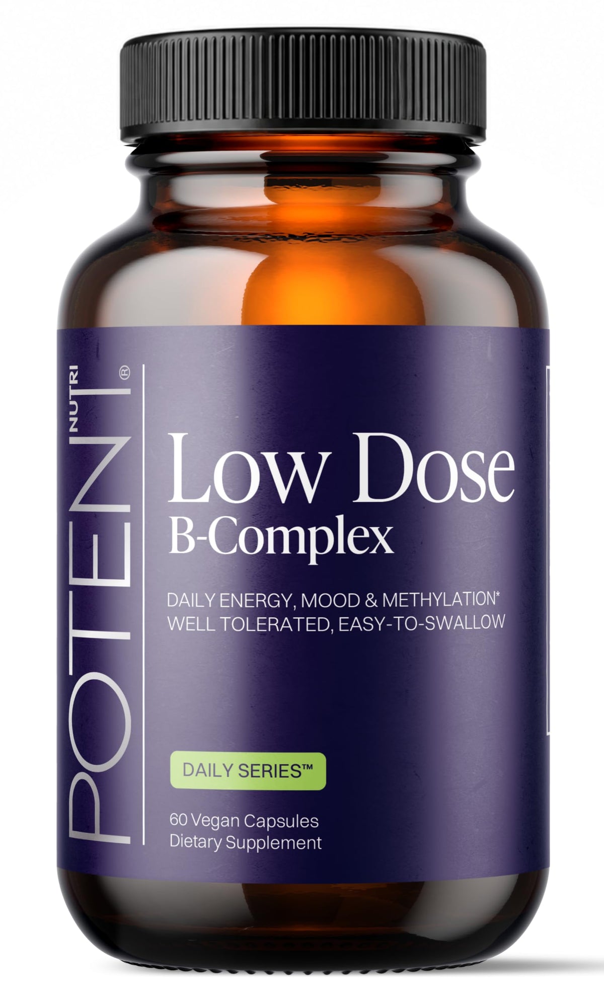 Potent Nutri B-Complex Faible Dose 60 Capsules vue avant