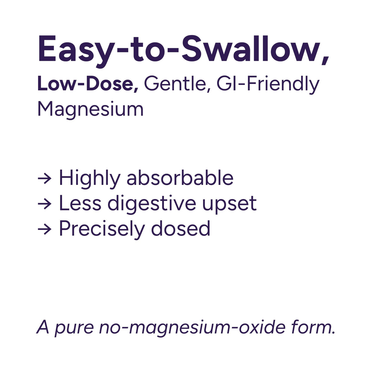 Potent Nutri Magnésium Glycinate 70 mg gélules avec étiquette