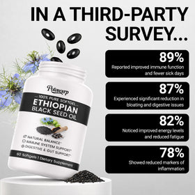 Potovcvrp capsules huile de graines noires bio étiquette avec ingrédients