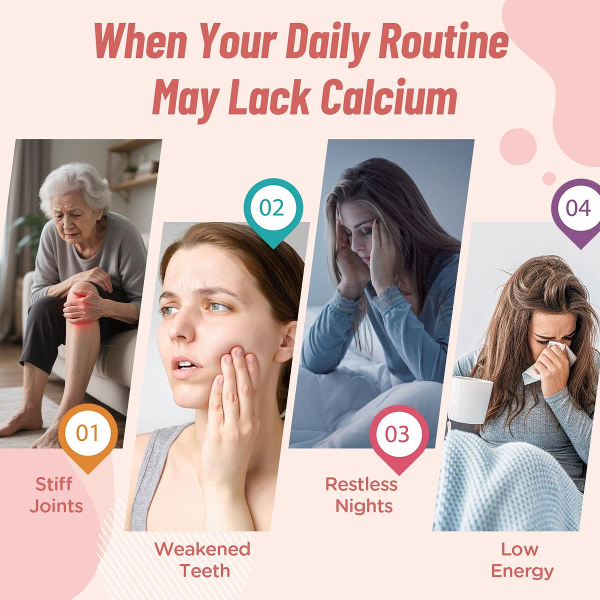 Pouch de Calcium Gummies Nepeolithia ouvert avec gummies à l'intérieur