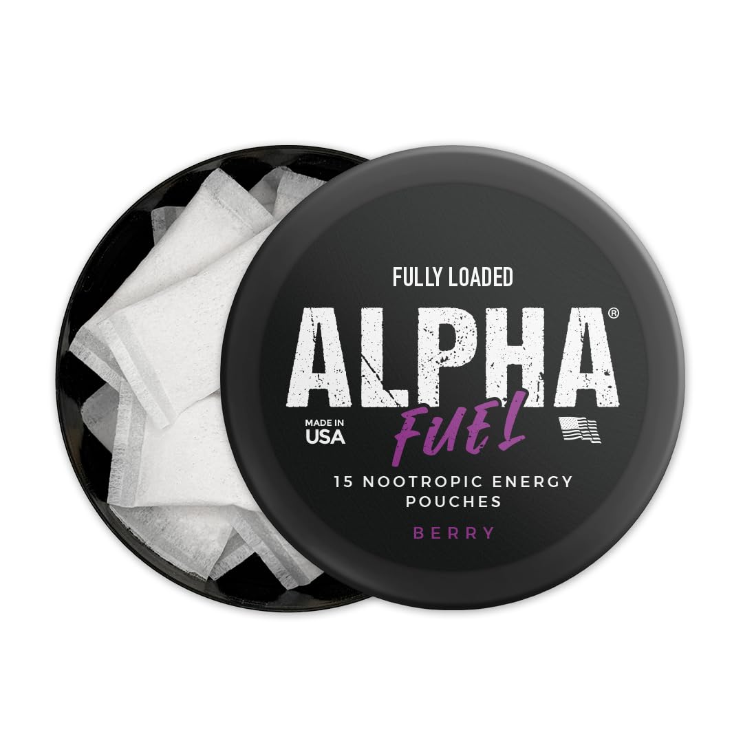 Pouch Nootropique Alpha Fuel ouvert avec contenu visible