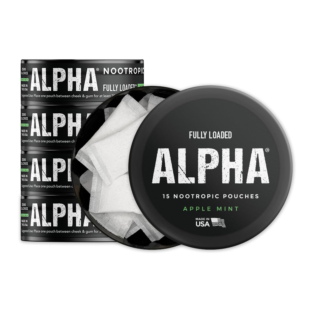 Pouches nootropiques Fully Loaded Bullseye saveur Pomme Menthe, vue de face