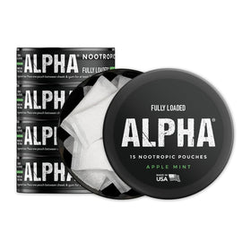 Pouches nootropiques Fully Loaded Bullseye saveur Pomme Menthe, vue de face