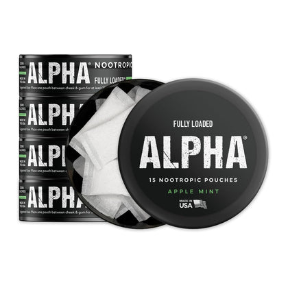 Pouches nootropiques Fully Loaded Bullseye saveur Pomme Menthe, vue de face