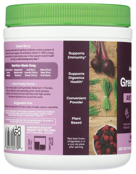 Poudre Amazing Grass aux baies douces avec un blender