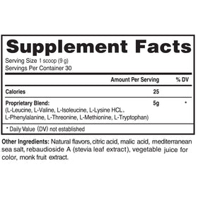 Poudre Amino Avancée Advanced Bionutritionals avec cuillère de dosage