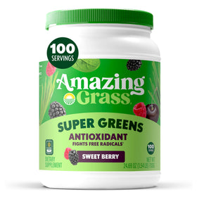 Poudre antioxydante Amazing Grass Super Greens vue de face