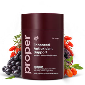 Poudre Antioxydante Superfood Proper 240g vue avant avec fruits