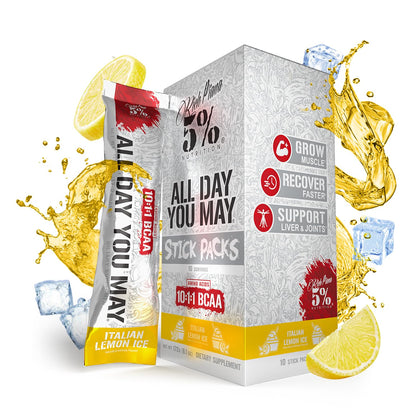 Poudre BCAA AllDayYouMay 200g sachets individuels citron italien