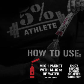 Poudre BCAA AllDayYouMay dans un verre d'eau