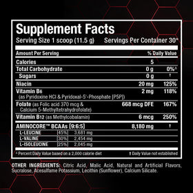 Poudre BCAA ALLMAX Aminocore prête à être mélangée