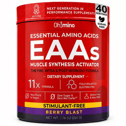 Poudre BCAA + EAA Oh!mino 290g, vue de face