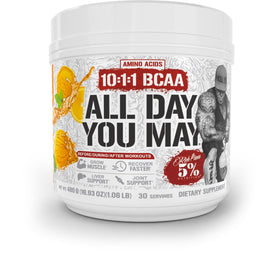 Poudre BCAA et EAA AllDayYouMay 5% Nutrition vue de face