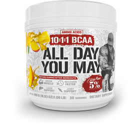 Poudre BCAA et EAA AllDayYouMay de 5% Nutrition, 585g, goût mangue ananas