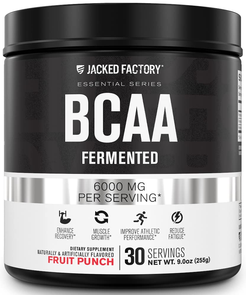 Poudre BCAA fermentée Jacked Factory 6000mg vue de face