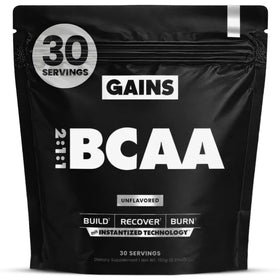 Poudre BCAA GAINS IN BULK 30 Portions vue de face