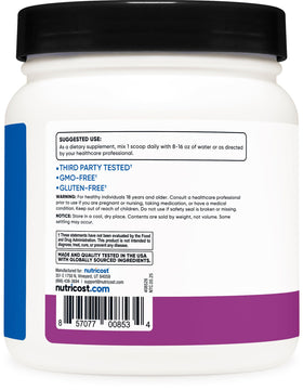 Poudre BCAA Nutricost mélangée dans un shaker