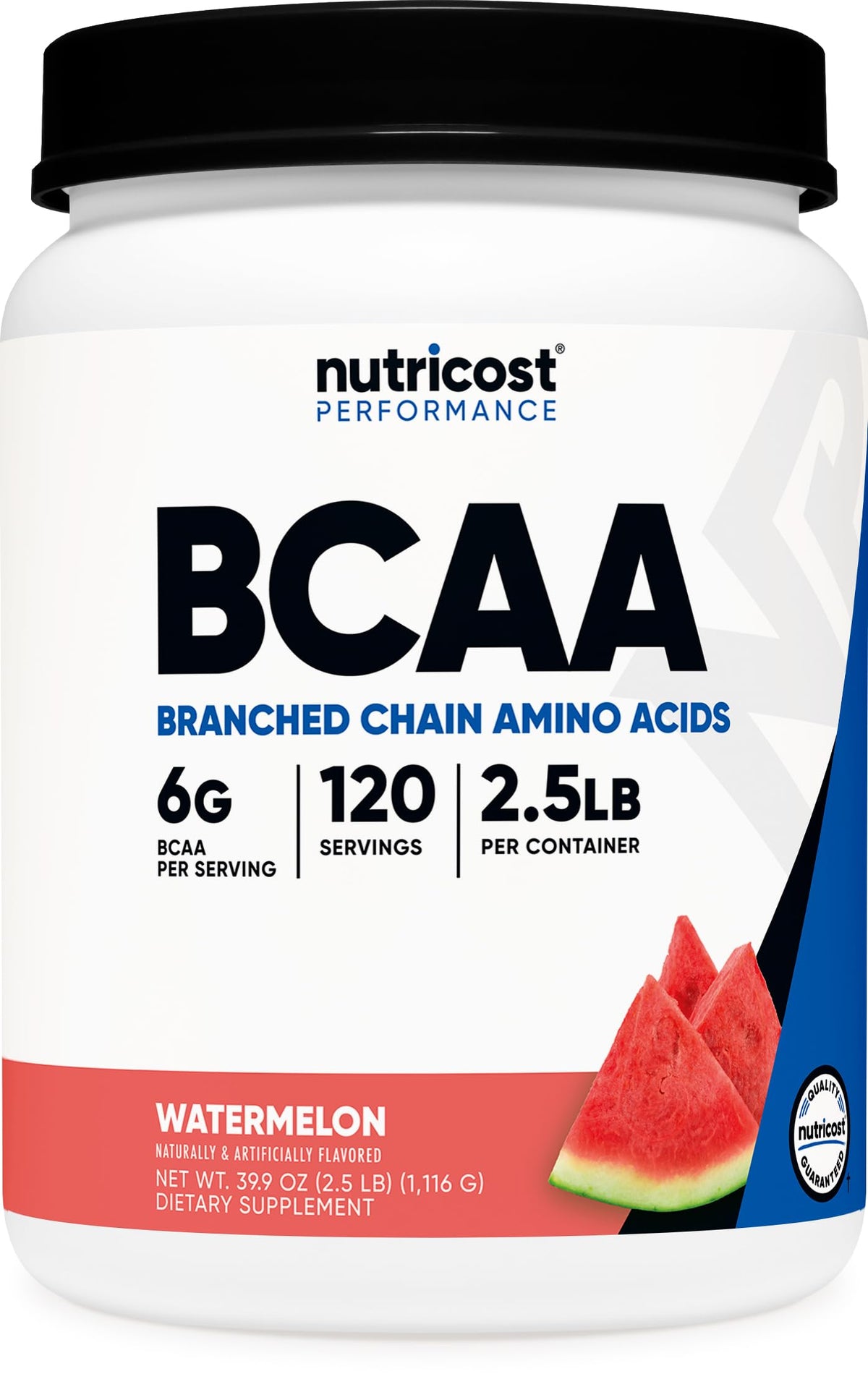 Poudre BCAA Nutricost saveur pastèque vue de face
