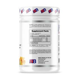 Poudre BCAA NutritionBizz 5g Orange Mangue en préparation d'une boisson
