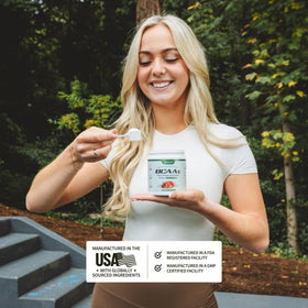 Poudre BCAA Snap Supplements avec cuillère doseuse