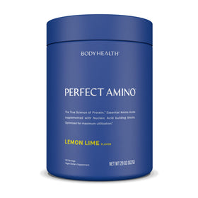 Poudre BodyHealth PerfectAmino au citron vert, vue de face