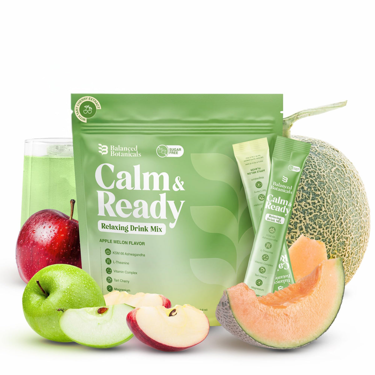 Poudre Calm & Ready Sommeil Melon Pomme 222g vue avant