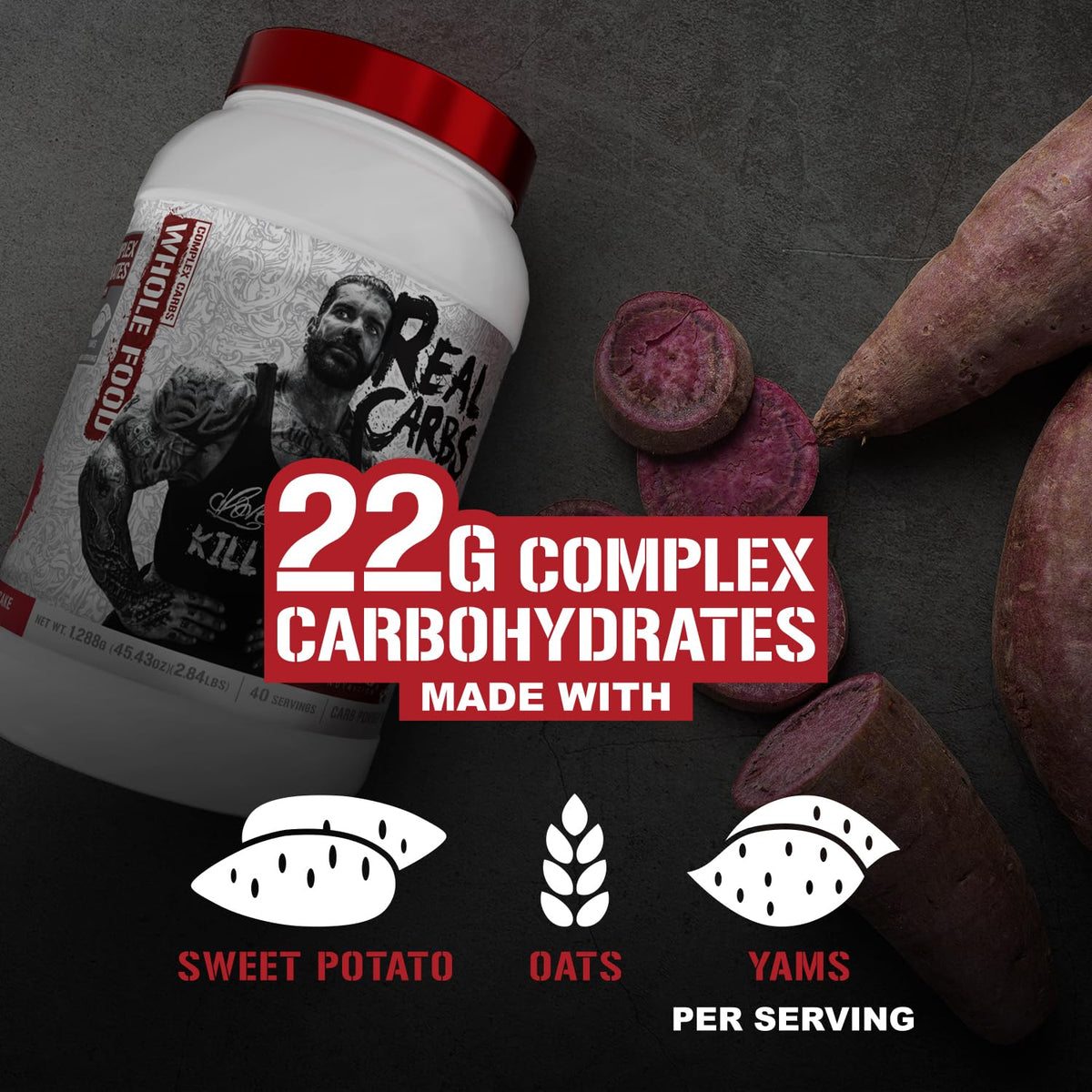 Poudre complexe de glucides 5% Nutrition mélangée dans un smoothie
