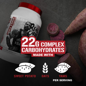 Poudre complexe de glucides 5% Nutrition mélangée dans un smoothie