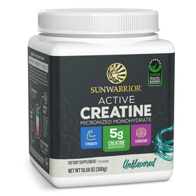 Poudre créatine monohydrate Sunwarrior vue de face