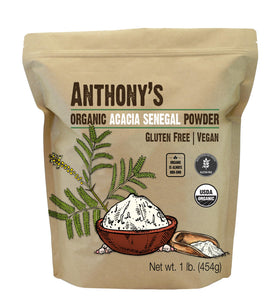 Poudre d'Acacia Sénégal Bio Anthony's 476g vue avant