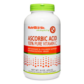 Poudre d'acide ascorbique NutriBiotic 2000 mg 522 g vue avant