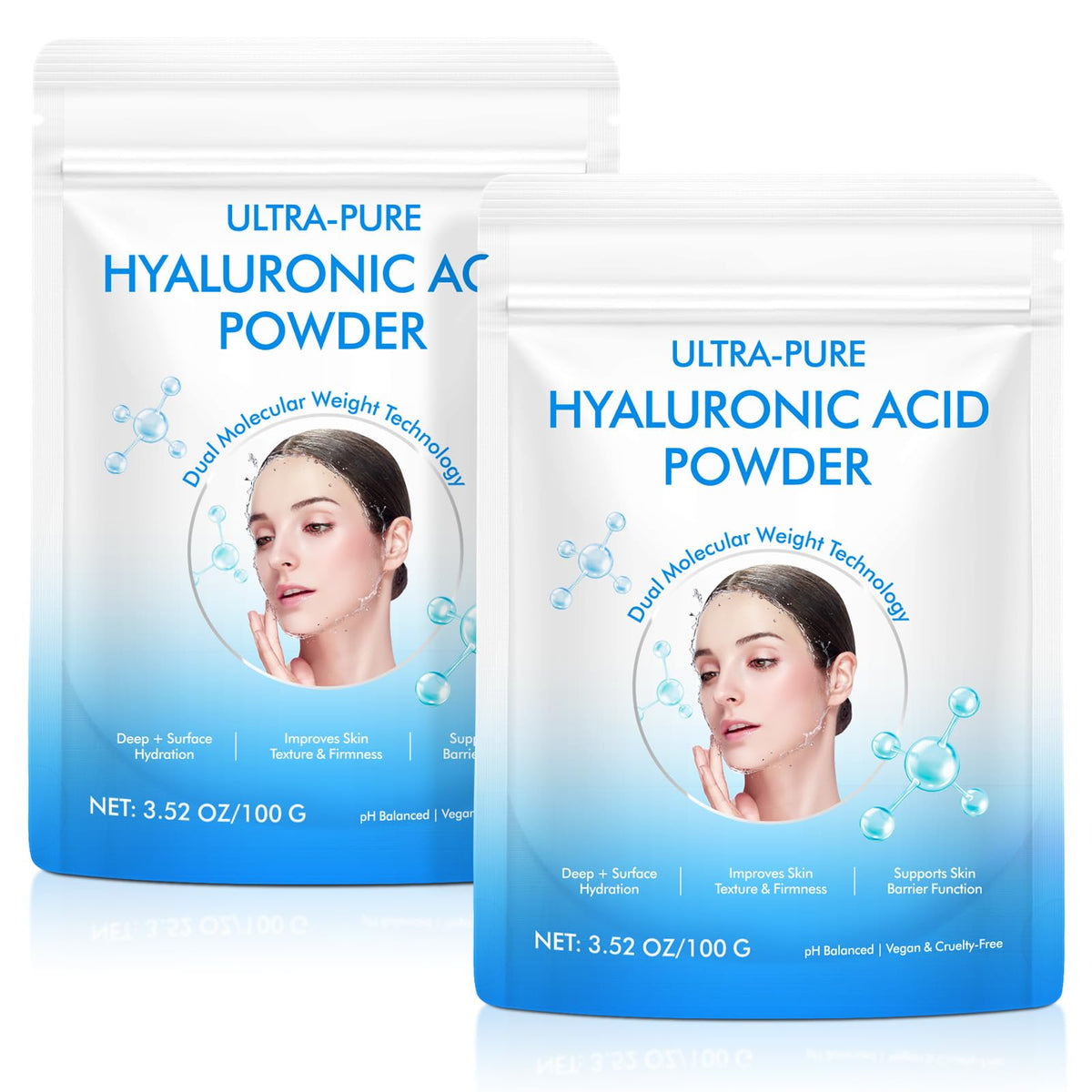 Poudre d'acide hyaluronique flasture 10g en sachet