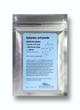 Poudre d'acide hyaluronique pure Talsen 15g vue de face