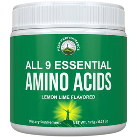 Poudre d'acides aminés essentiels Peak Performance 227g vue de face