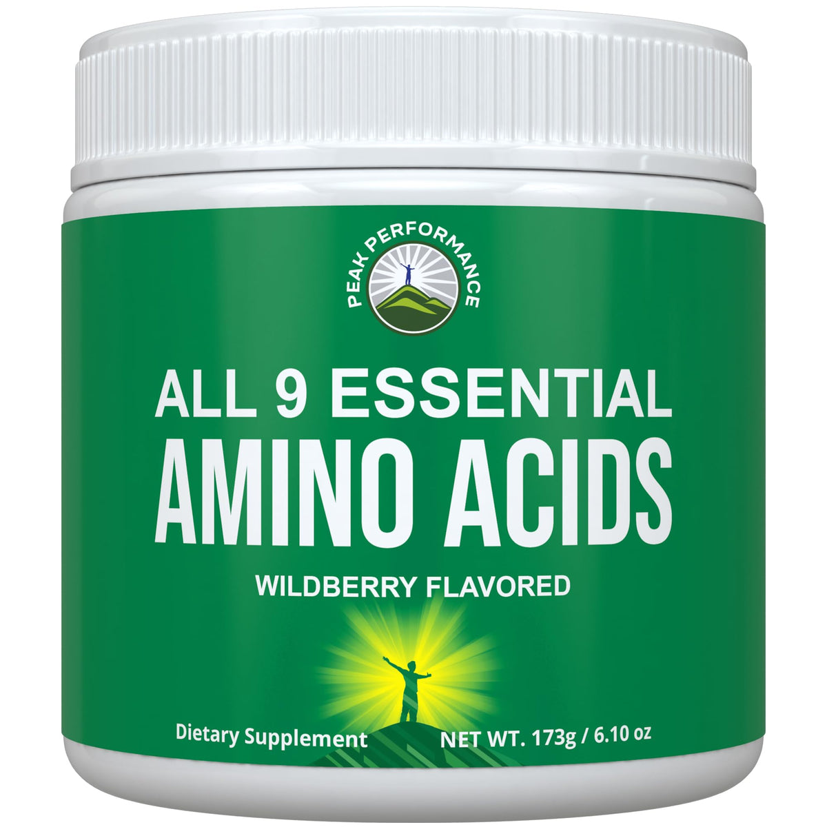 Poudre d'acides aminés essentiels Peak Performance 231g vue de face