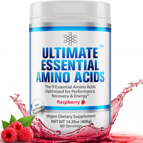 Poudre d'acides aminés essentiels Ultimate vue de face avec emballage