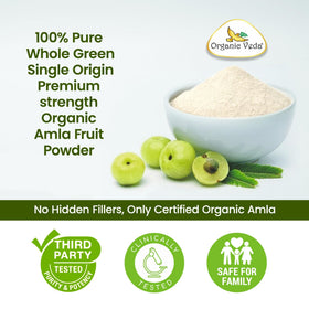 Poudre d'Amla Bio Organic Veda avec des fruits d'Amla