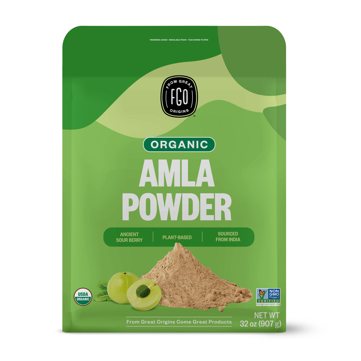 Poudre d'Amla Biologique FGO 930g sachet avant