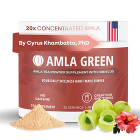 Poudre d'Amla Green 20x concentrée dans un bol