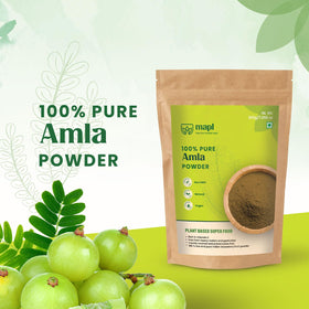 Poudre d'Amla MAPL ajoutée dans un smoothie