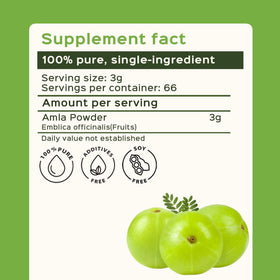 Poudre d'Amla Pure bixa BOTANICAL en utilisation dans un smoothie