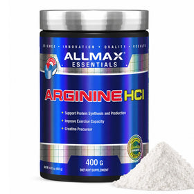 Poudre d'arginine HCL ALLMAX 400 g vue de face